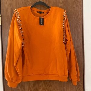 NEW INC CHAIN SWEATER